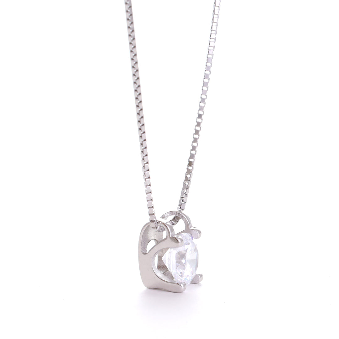 Solitaire Charm Chain Pendant