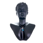 Load image into Gallery viewer, Blue Cristal Silver Pendant
