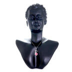 Pink Swan Silver Pendant