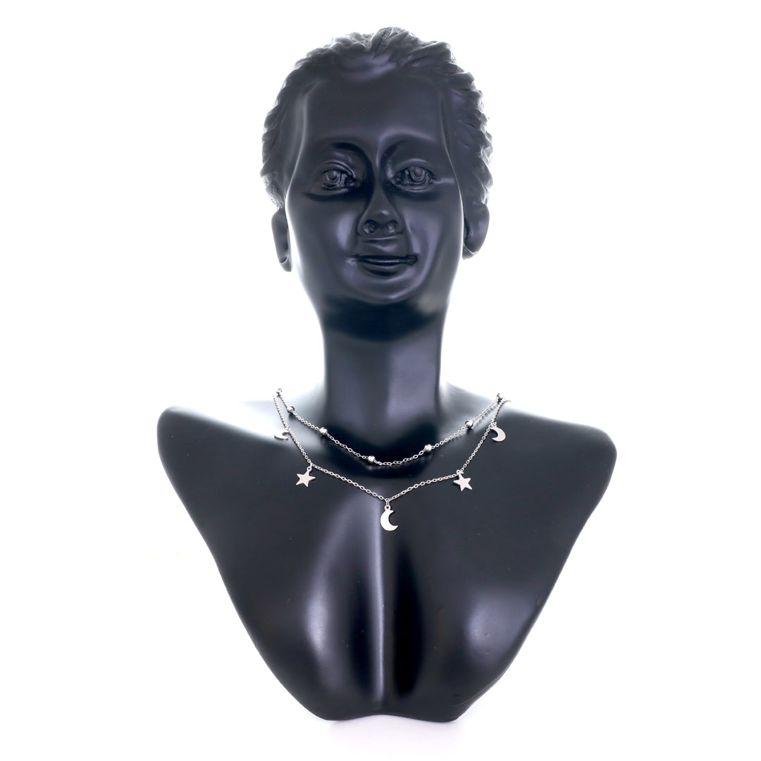 Twin Layer Silver Neckless