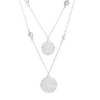 Double Layered Disco Silver Set