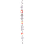 Strings of Colored Silver Bracelet