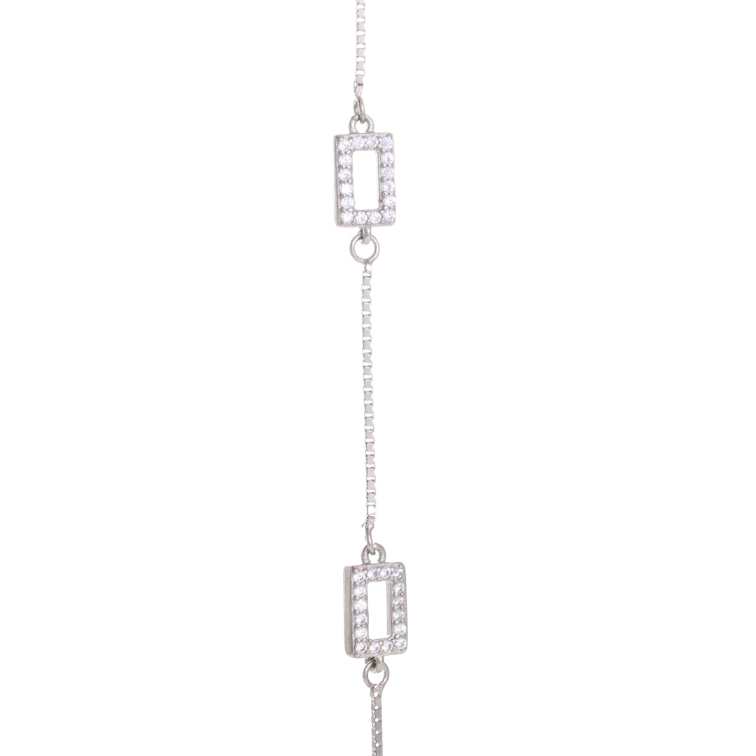 Cubic Fusion Silver Bracelet