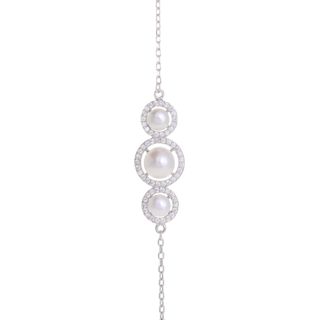 Pearl Silver Bracelate