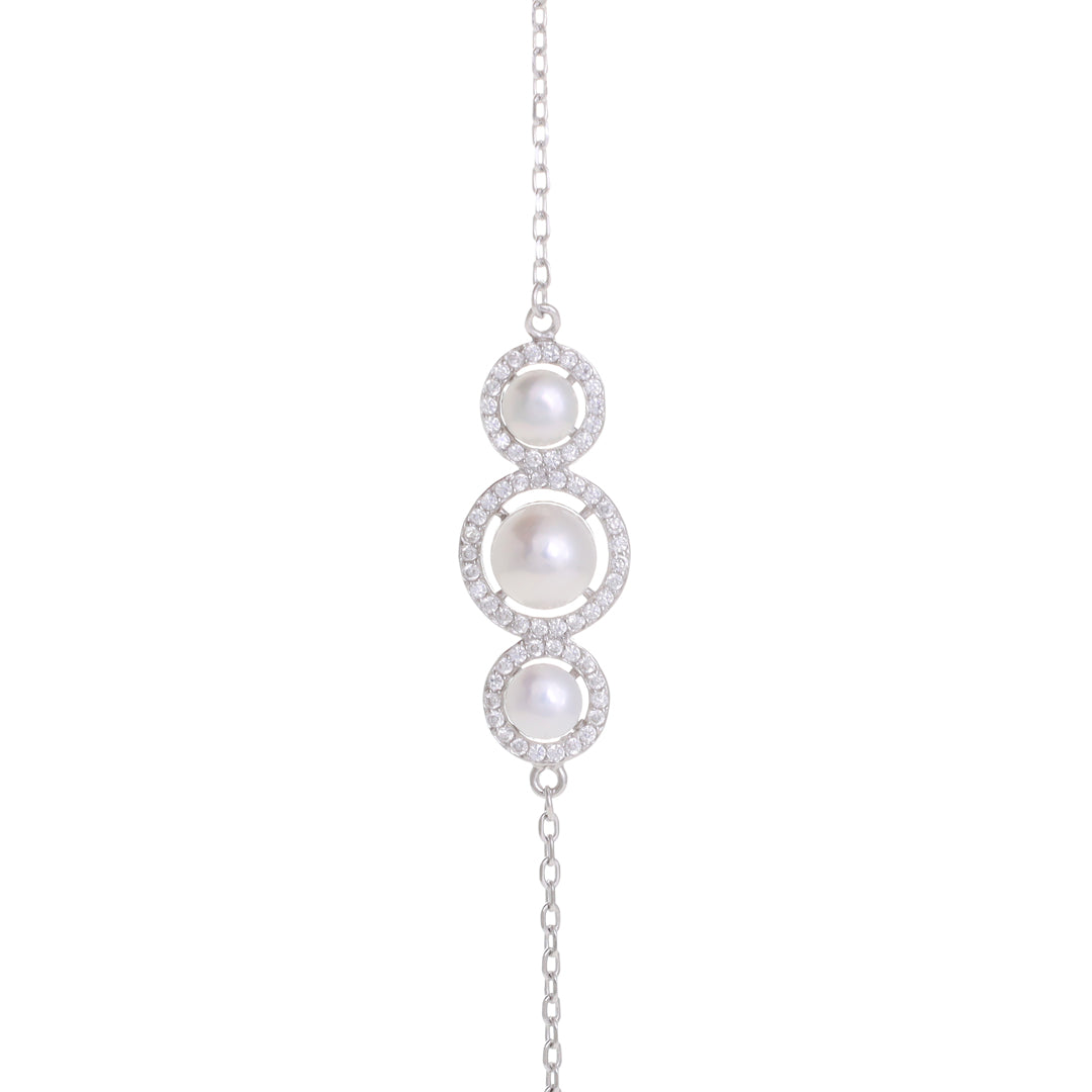 Pearl Silver Bracelate