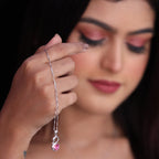 Pink Swan Silver Pendant