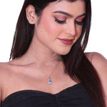Load image into Gallery viewer, Blue Swan Silver Pendant
