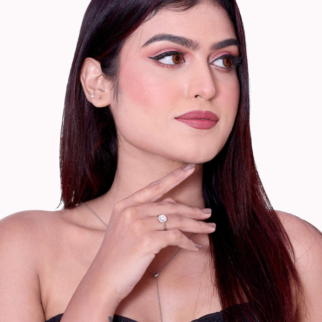 Radiant Solitaire Silver Sing