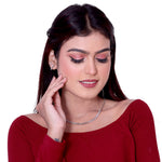 Load image into Gallery viewer, Classic Solitaire Silver Neckless Set

