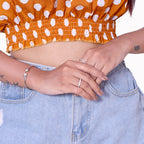 Square Trendy Silver Ring