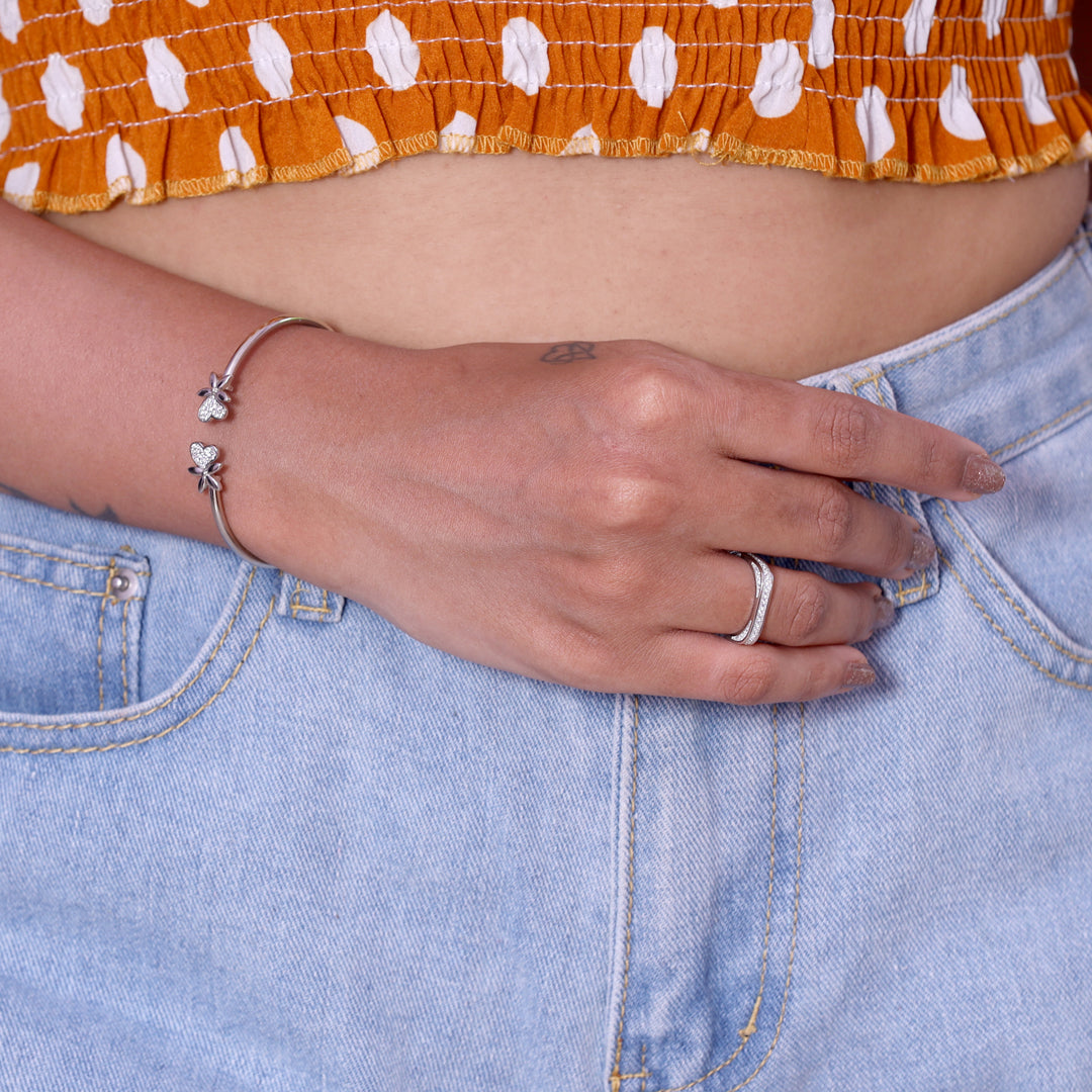 Square Trendy Silver Ring