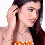 Load image into Gallery viewer, Cubic Crystal Silver Pendant
