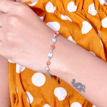 Load image into Gallery viewer, Cherry Opal Silver Bracelet
