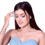 Load image into Gallery viewer, Twin Layer Silver Neckless
