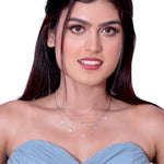 Load image into Gallery viewer, Twin Layer Silver Neckless
