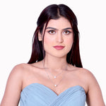 Load image into Gallery viewer, Double Leyer Pearl Silver Neckles
