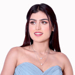 Load image into Gallery viewer, Double Leyer Pearl Silver Neckles
