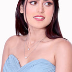 Load image into Gallery viewer, Double Leyer Pearl Silver Neckles
