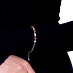 Strings of Colored Silver Bracelet