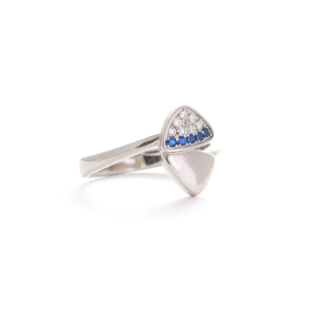 Oceanic Blue Silver Ring
