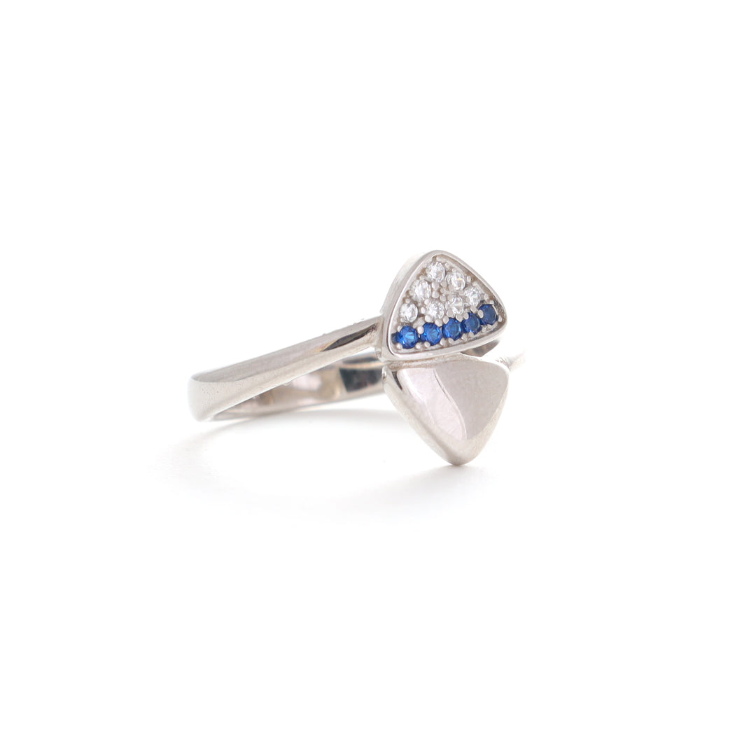 Oceanic Blue Silver Ring