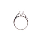 Charm Solitaire Silver Ring