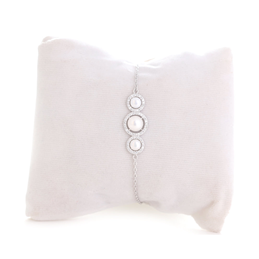 Pearl Silver Bracelate