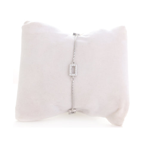 Cubic Fusion Silver Bracelet