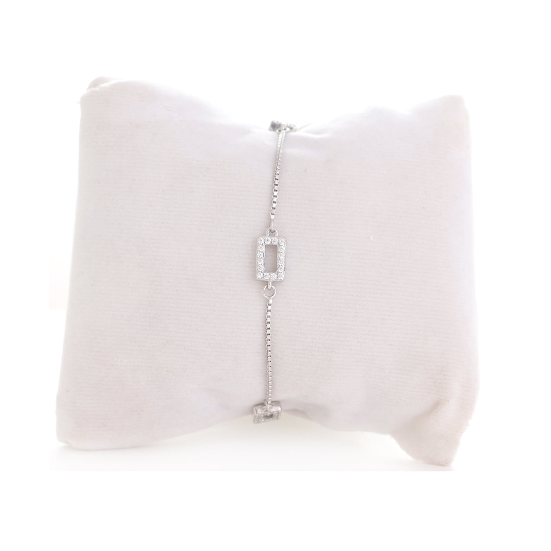 Cubic Fusion Silver Bracelet