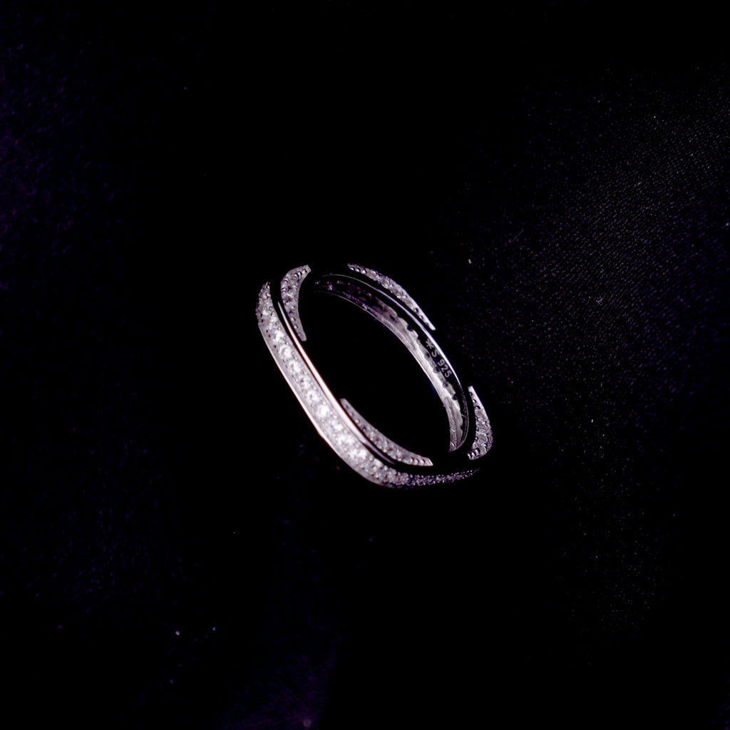 Square Trendy Silver Ring