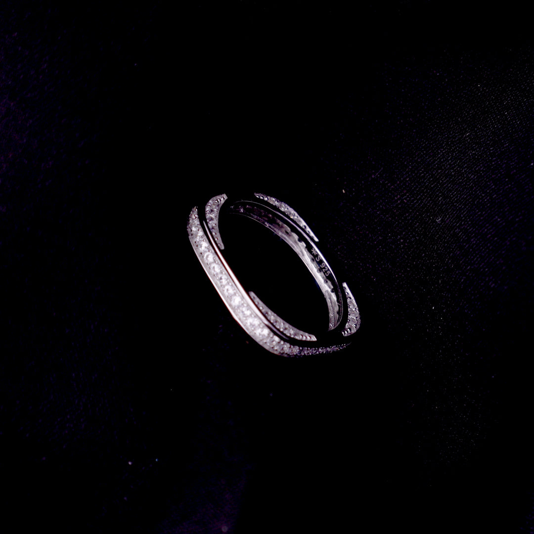 Square Trendy Silver Ring