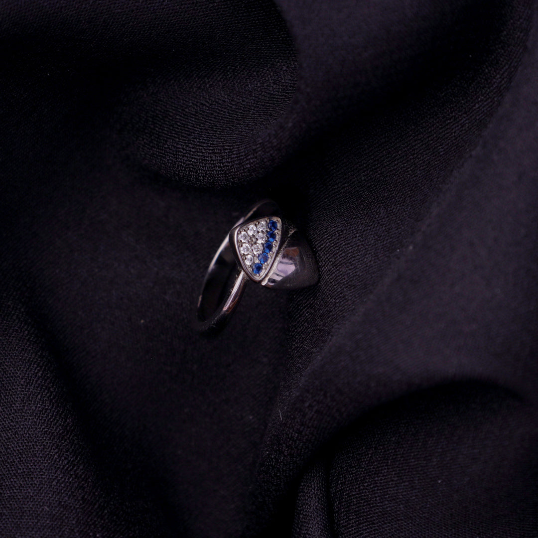 Oceanic Blue Silver Ring
