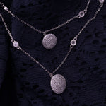 Load image into Gallery viewer, Double Layered Disco Silver Set
