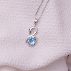 Blue Swan Silver Pendant