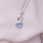 Load image into Gallery viewer, Blue Swan Silver Pendant
