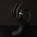 Duo Adjustable Silver Ring