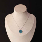 Blue Prism Silver Pendant