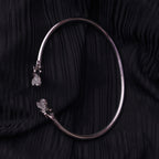 Flower Kada Silver Bracelet