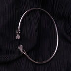 Flower Kada Silver Bracelet