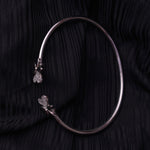 Load image into Gallery viewer, Flower Kada Silver Bracelet
