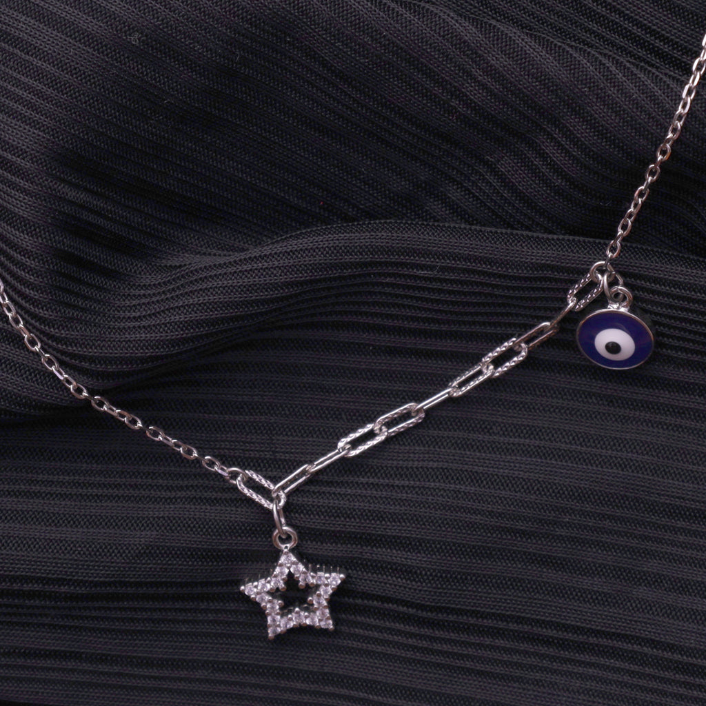 Evil Eyes Twin Leyer Neckless
