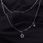 Evil Eyes Twin Leyer Neckless