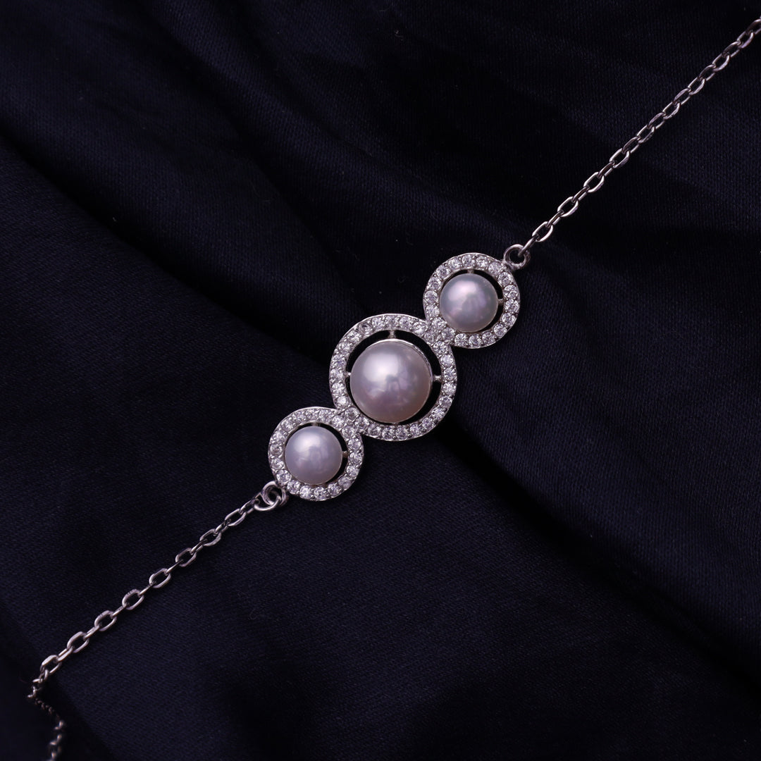 Pearl Silver Bracelate