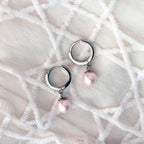 Water Pearl Silver Earing
