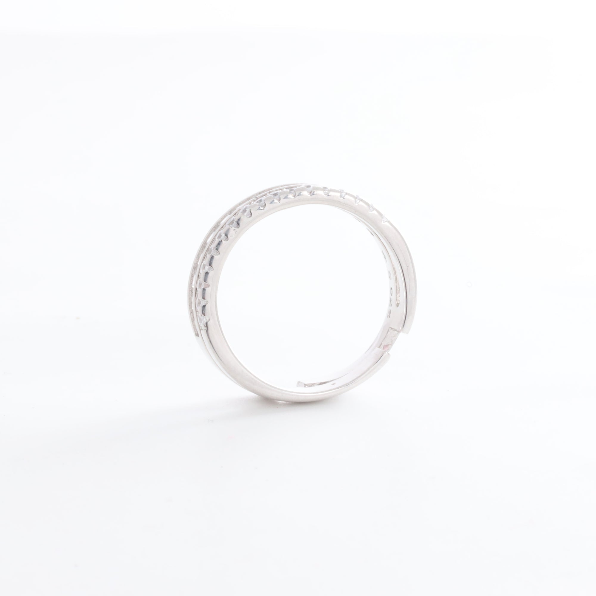 Duo Adjustable Silver Ring