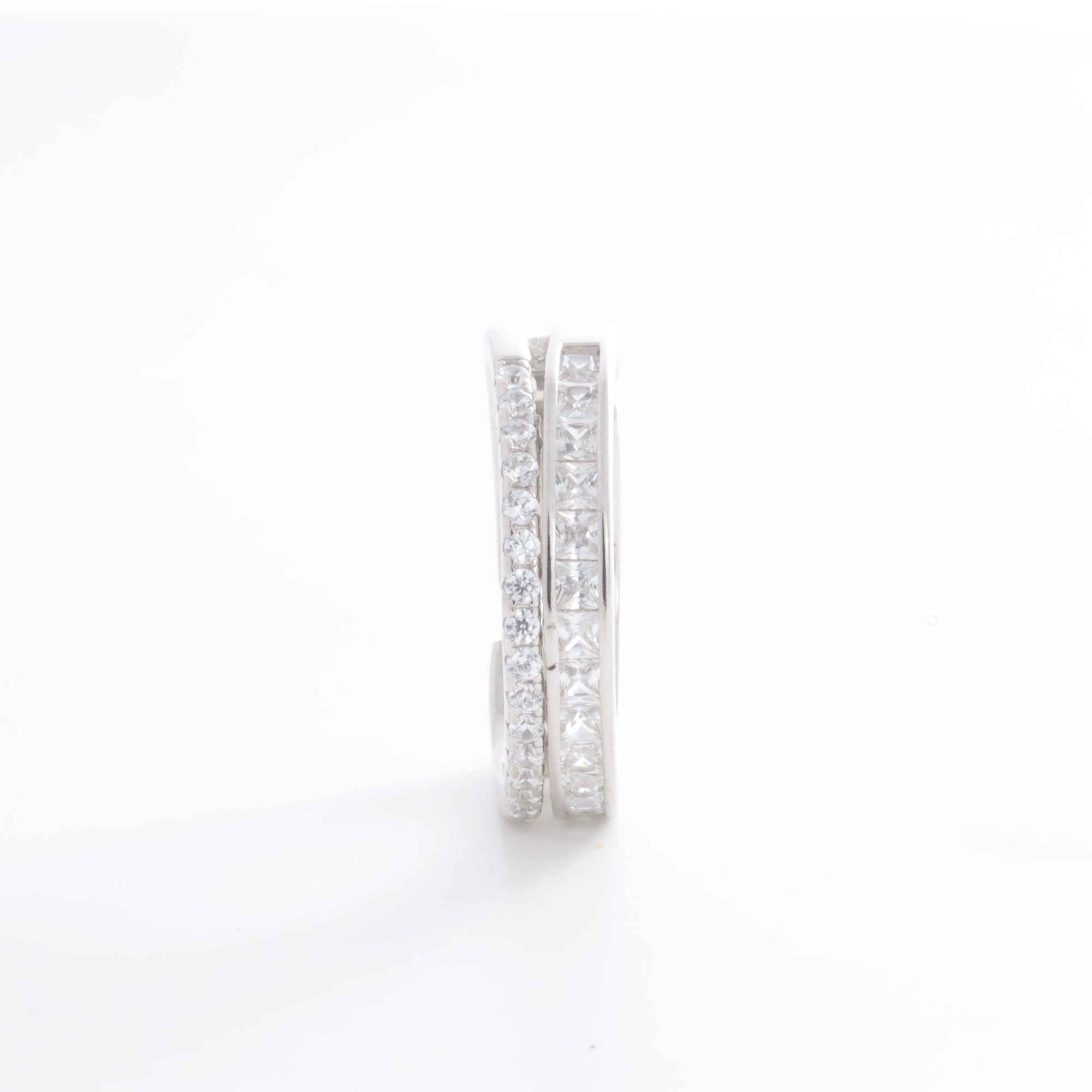 Duo Adjustable Silver Ring