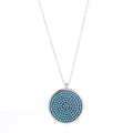 Blue Prism Silver Pendant