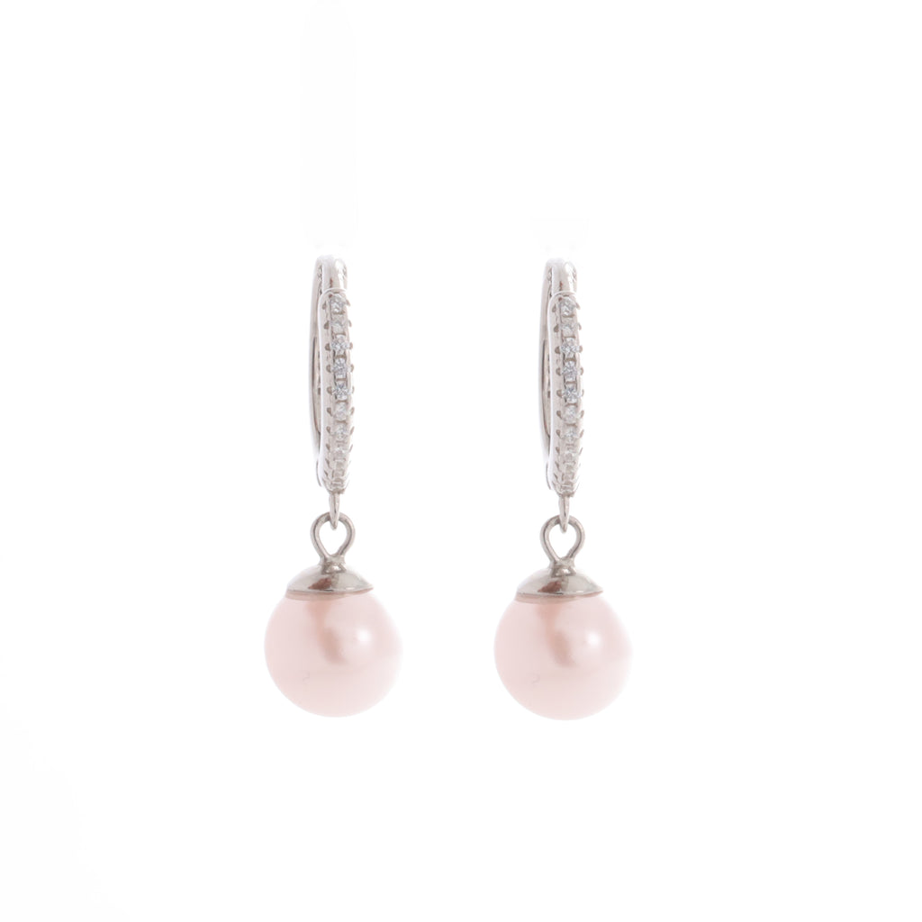 Water Pearl Silver Earing