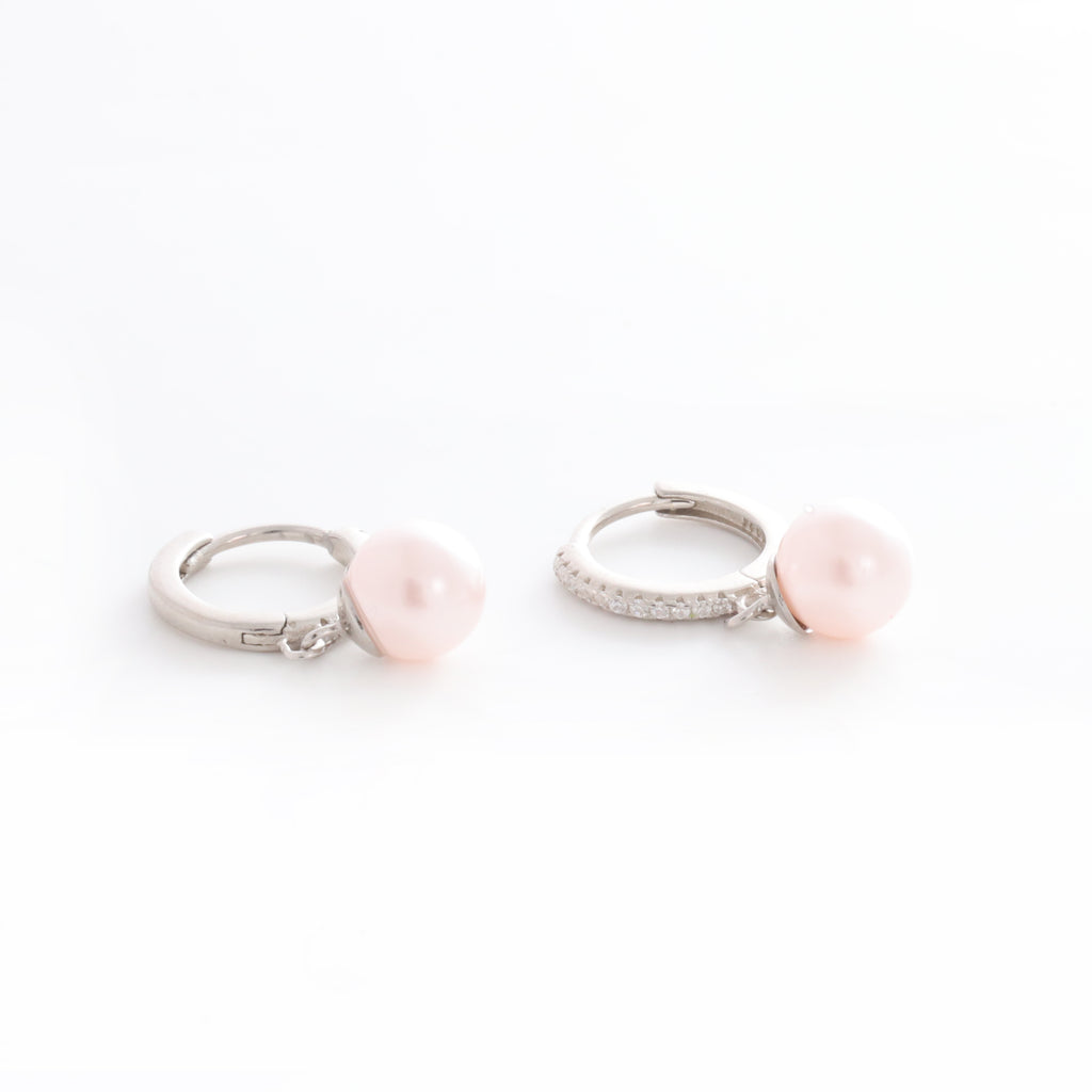 Water Pearl Silver Earing