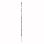 Strings of Colored Silver Bracelet